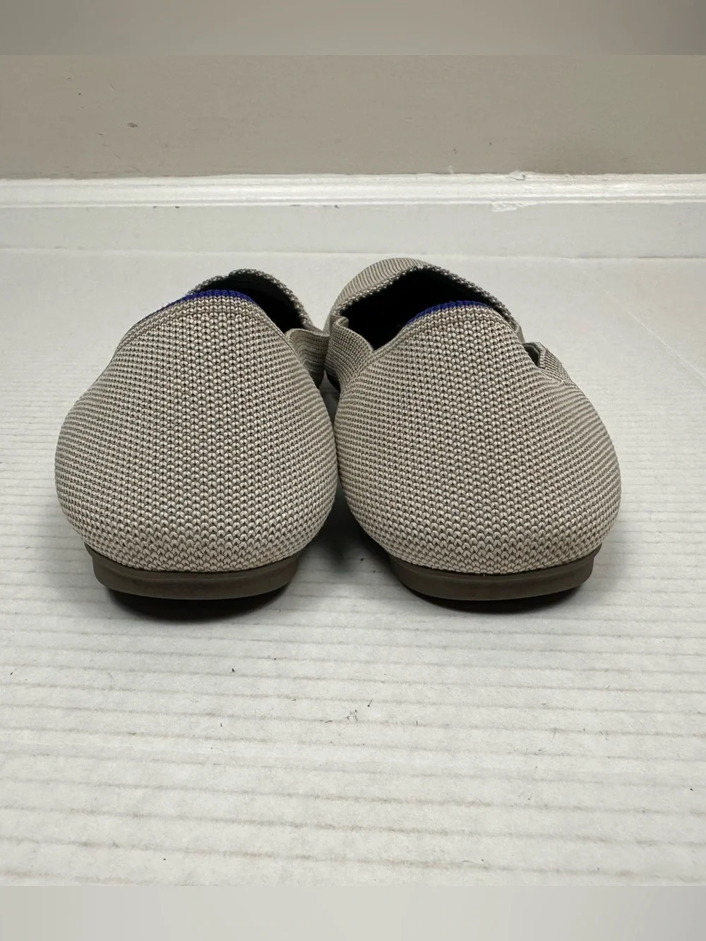 ROTHY'S THE FLAT ROUND TOE CREAM BALLET FLATS SHOES WOMEN'S 7.5
